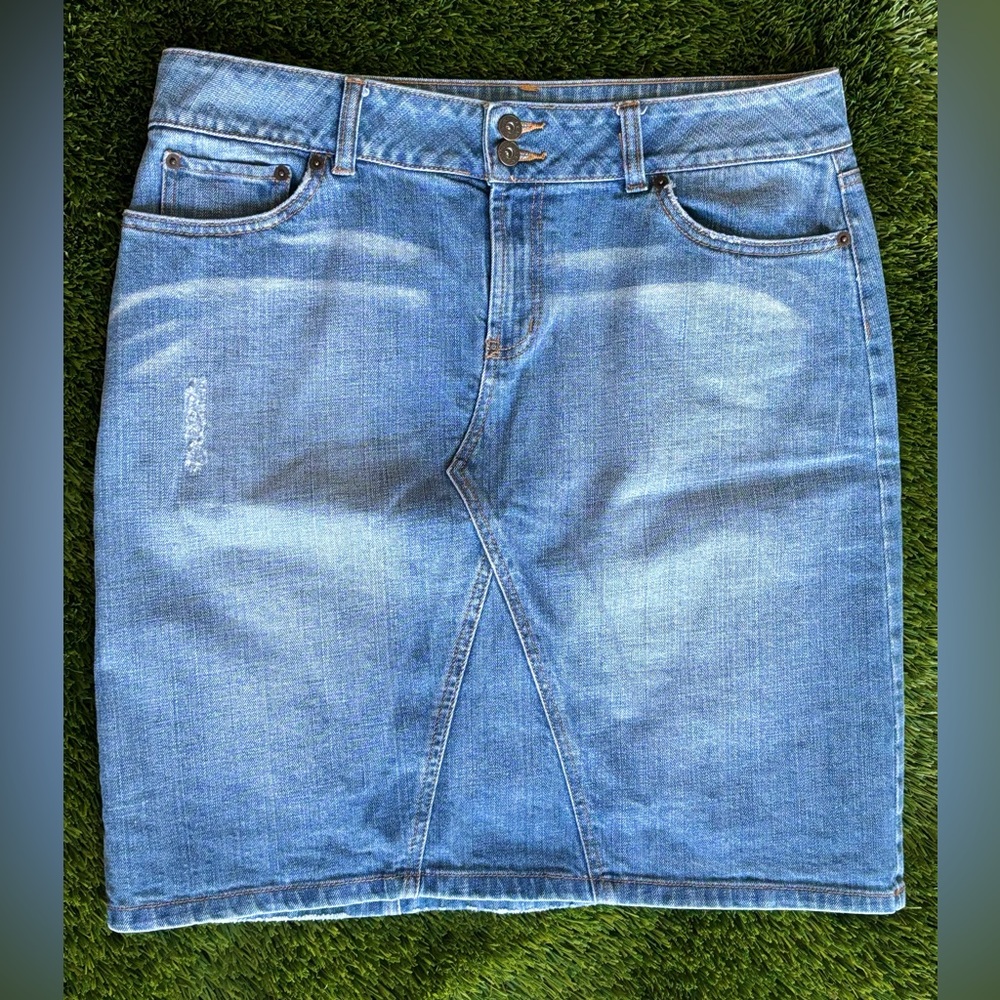 APT.9 Classic Blue Pencil Skirt Size 12